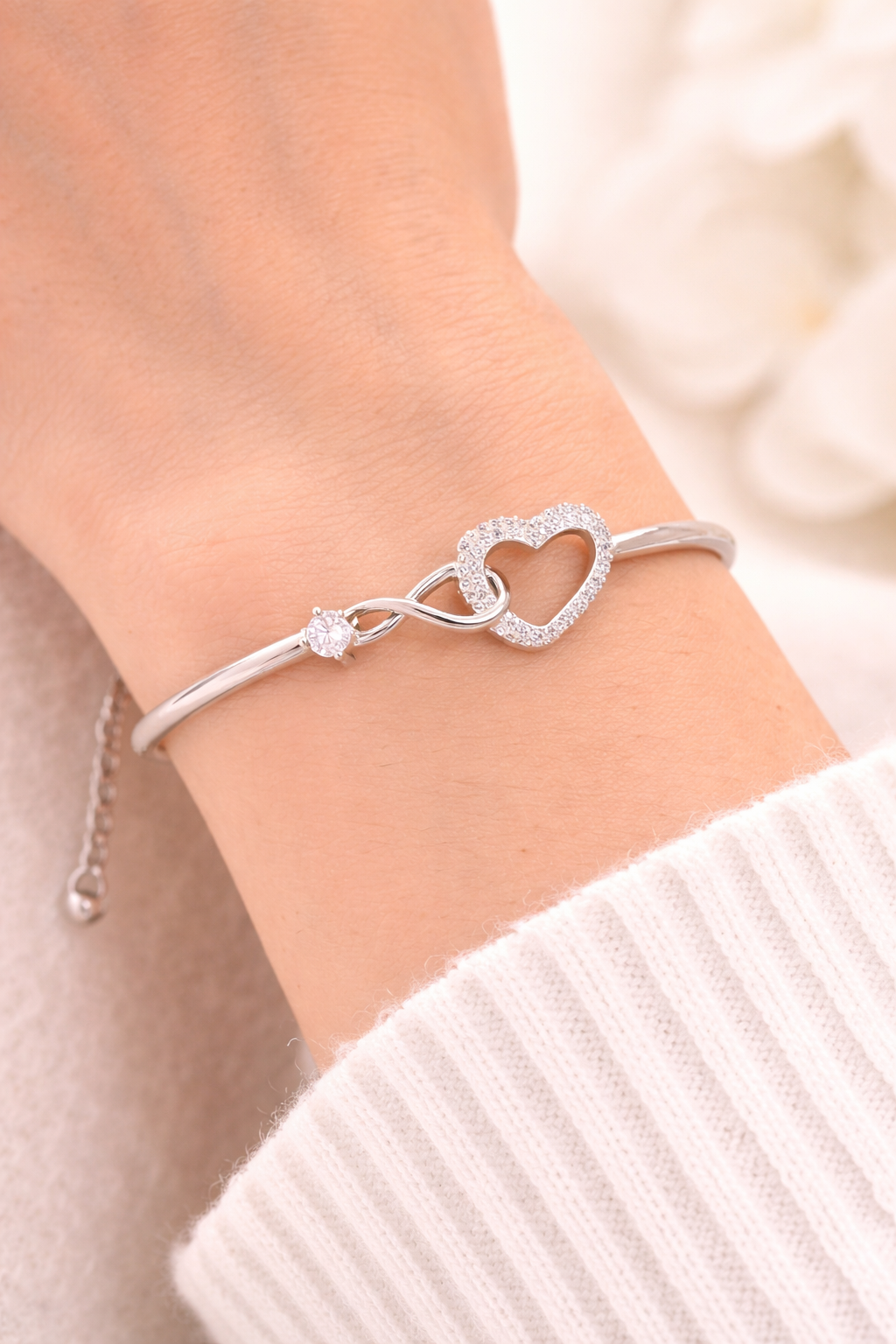 Pulsera Velvet Infinity Heart