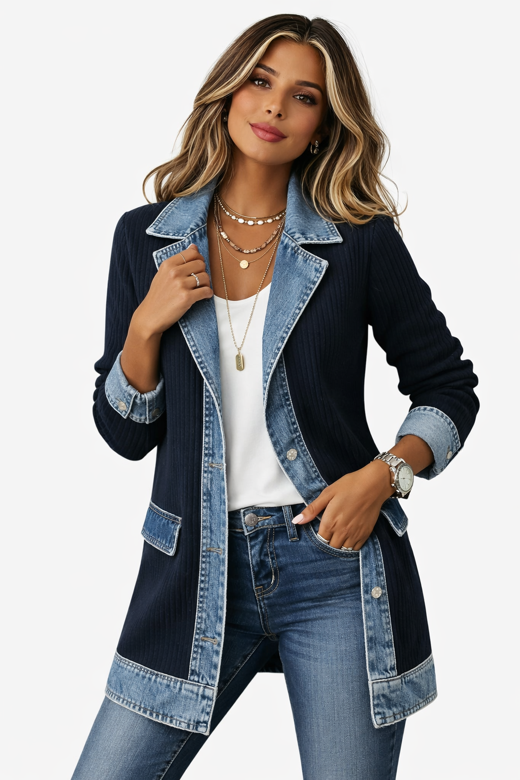 Emilia | Veste en Denim