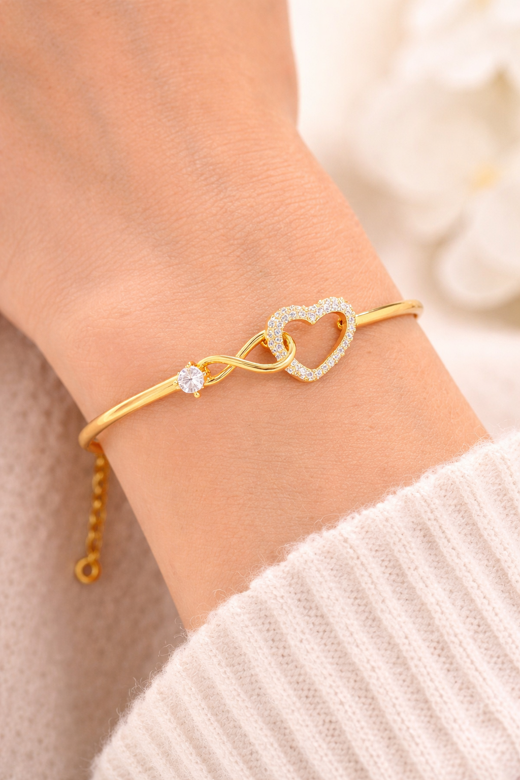 Pulsera Velvet Infinity Heart