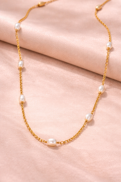 Collar Velvet Pearl