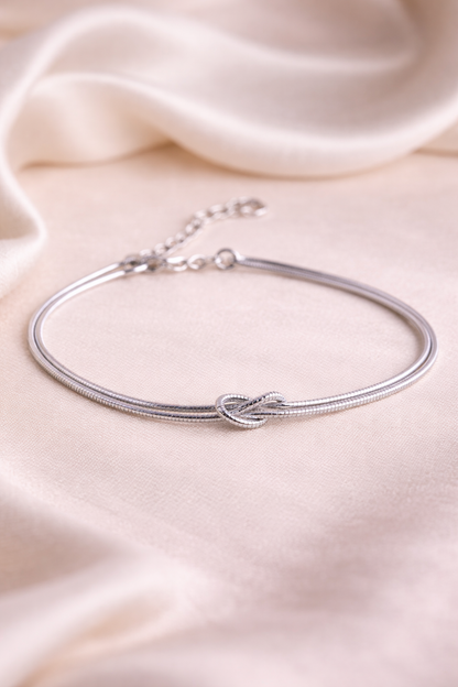 Pulsera Velvet Eternal Knot