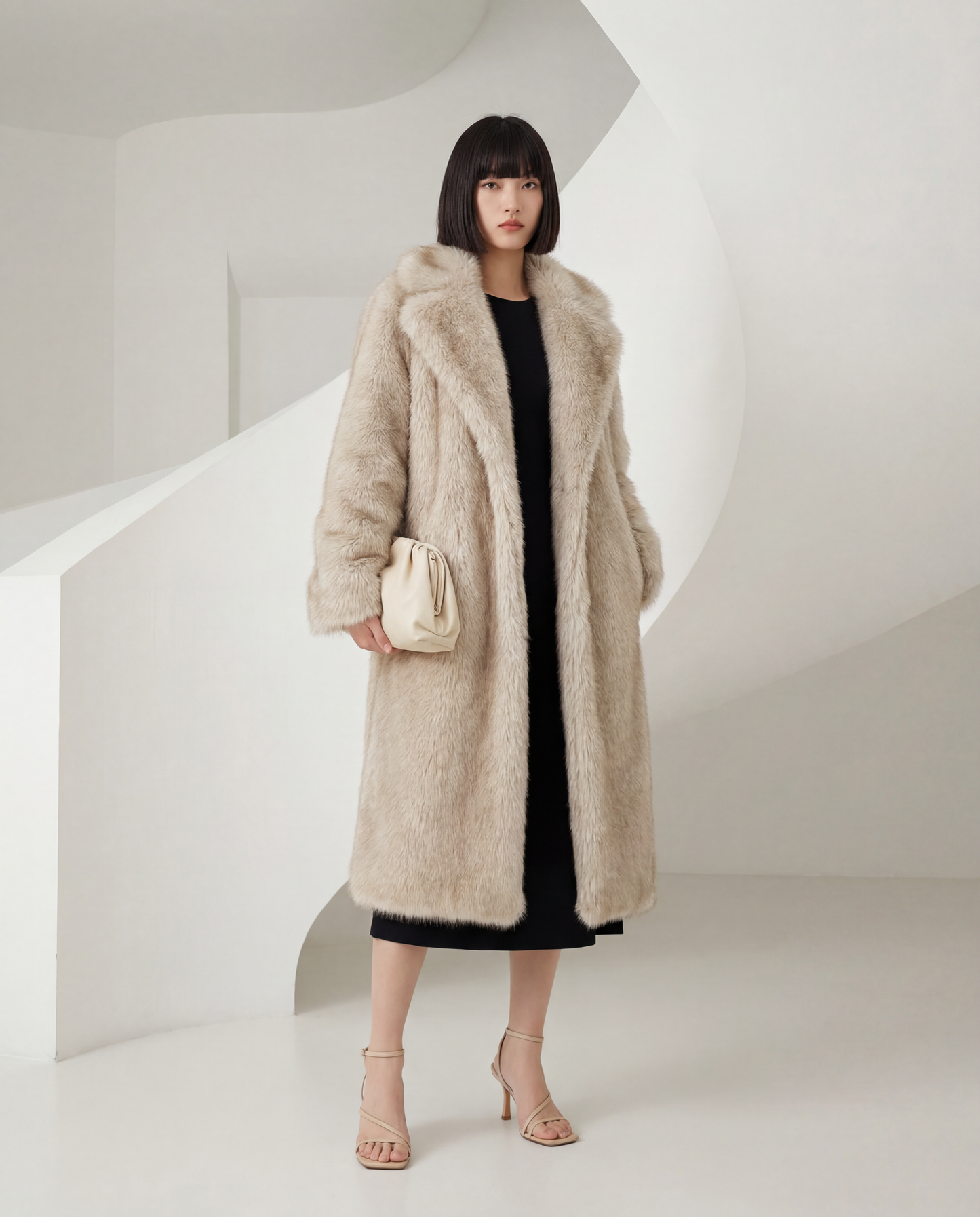 Mirella Luxe | Abrigo Largo de Pelo Premium