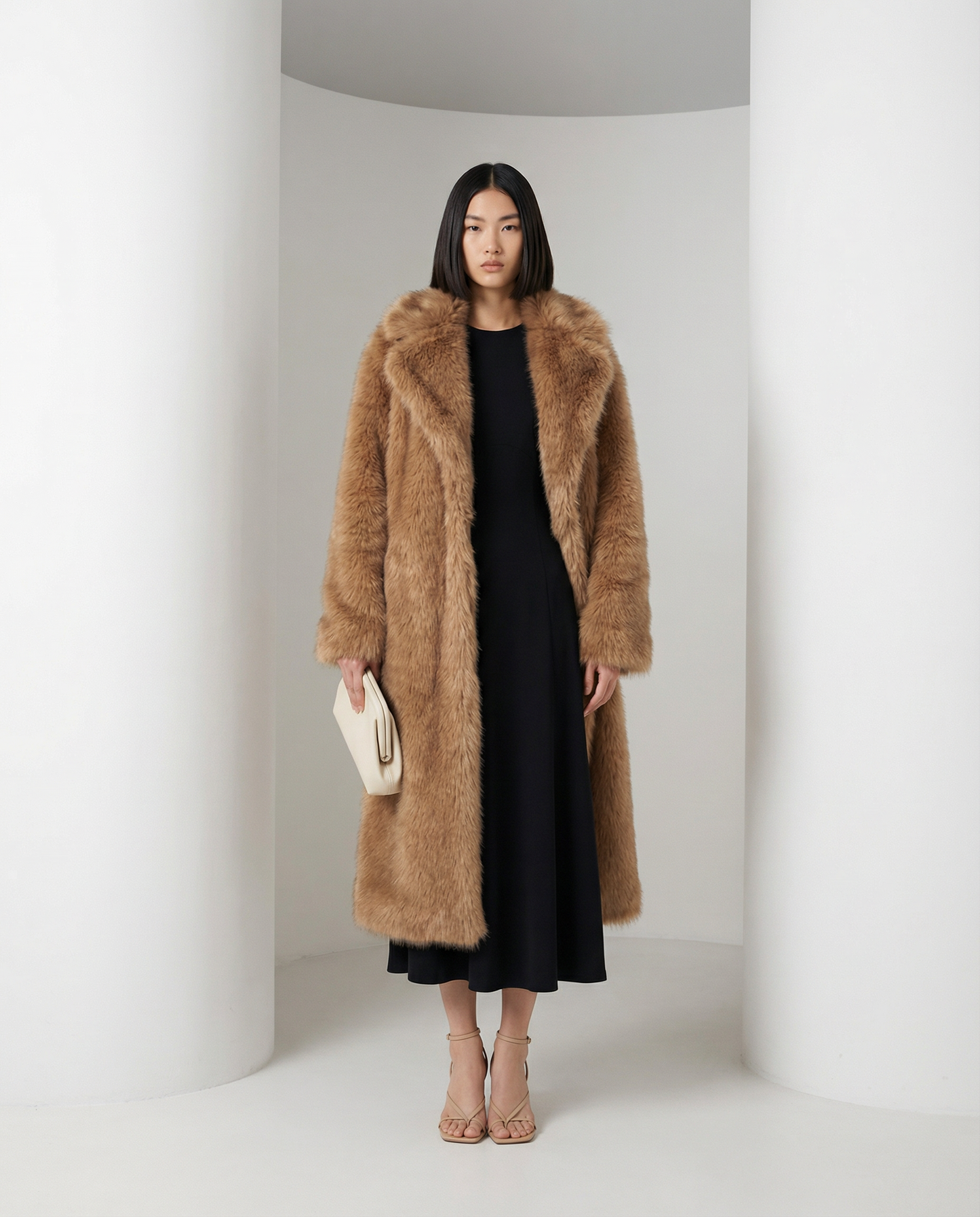 Mirella Luxe | Abrigo Largo de Pelo Premium