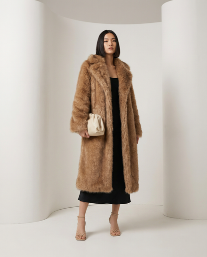 Mirella Luxe | Abrigo Largo de Pelo Premium