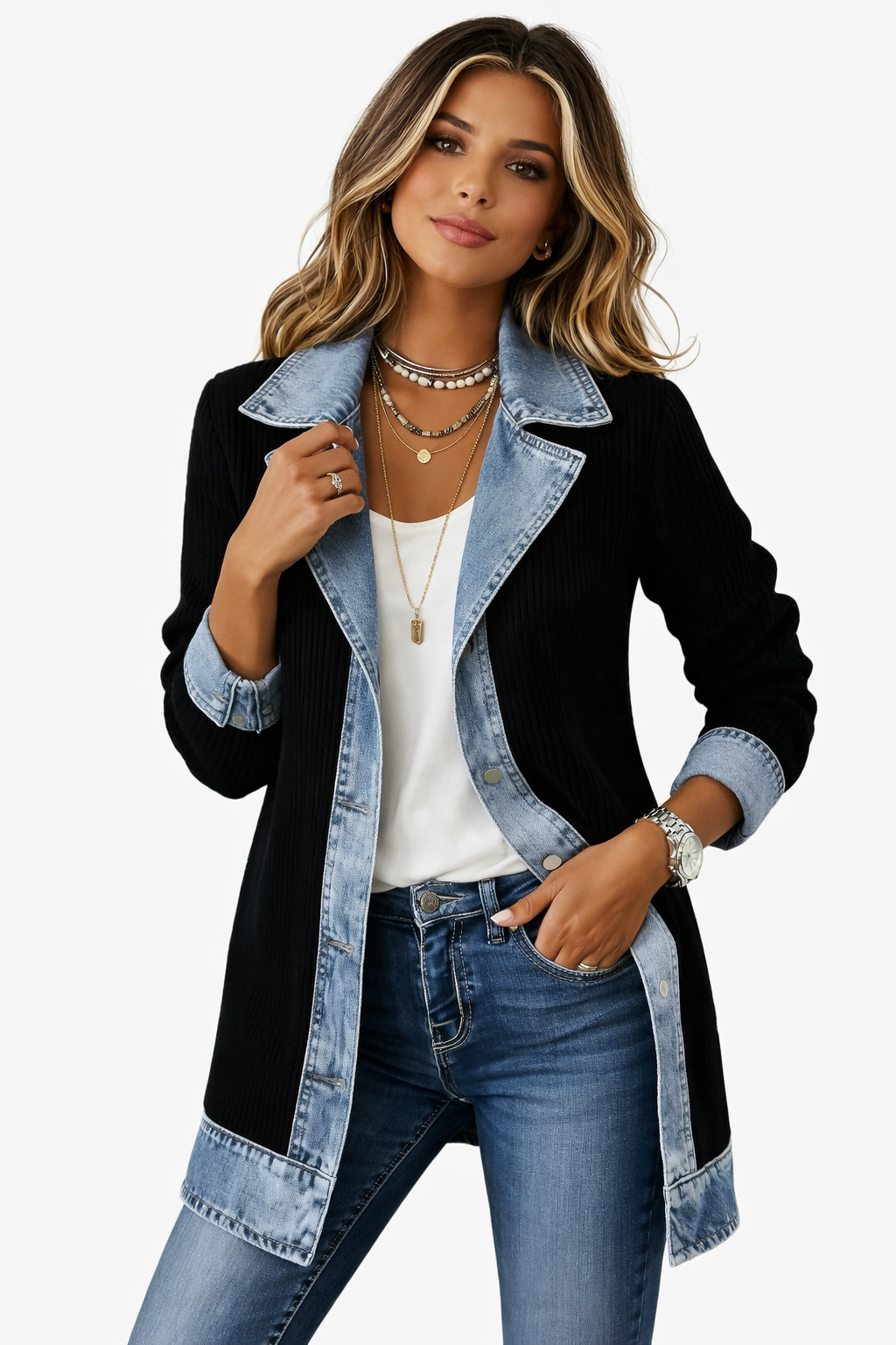 Emilia | Veste en Denim