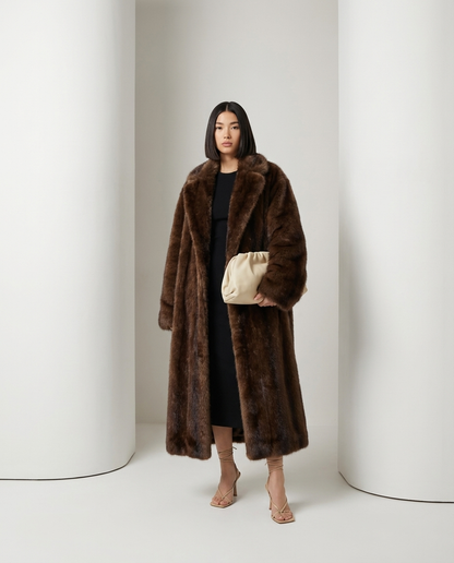 Mirella Luxe | Abrigo Largo de Pelo Premium