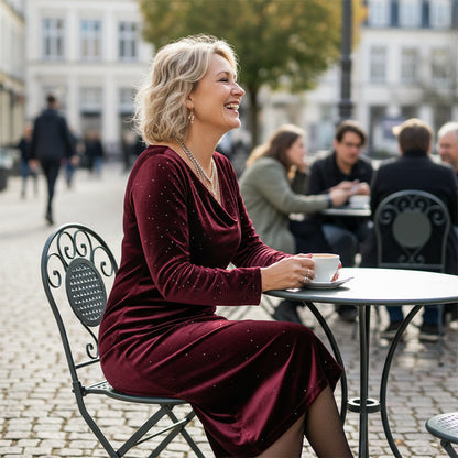 Vestido Velvet Bordeaux