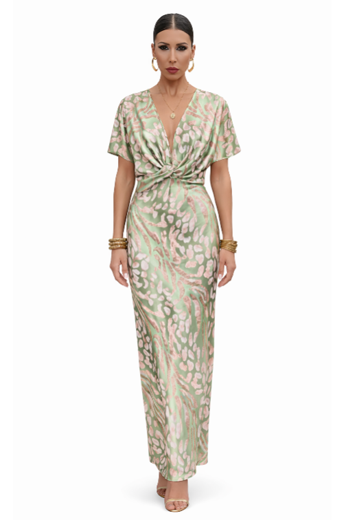 Aurora | Abito in seta effetto Mirage